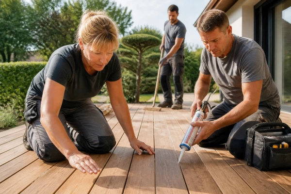 Entreprise entretien traitement terrasse bois Vigneux-de-Bretagne