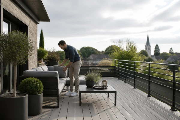 Pose terrasse composite Couëron