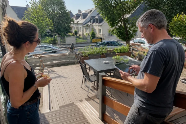 Pose terrasse composite Saint-Herblain