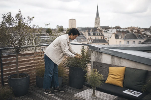 Terrasse rooftop Nantes